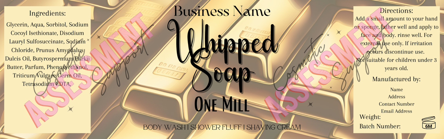 Digital Themed Whipped Soap Labels (Mixed Scents)