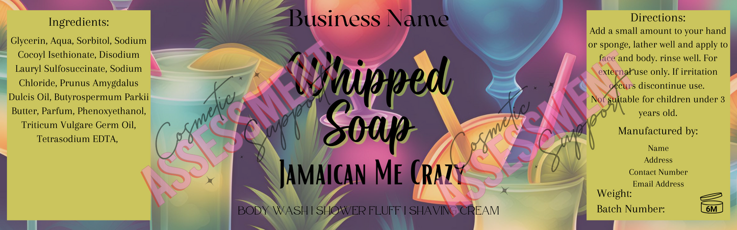 Digital Themed Whipped Soap Labels Fizzywhiz Set 5