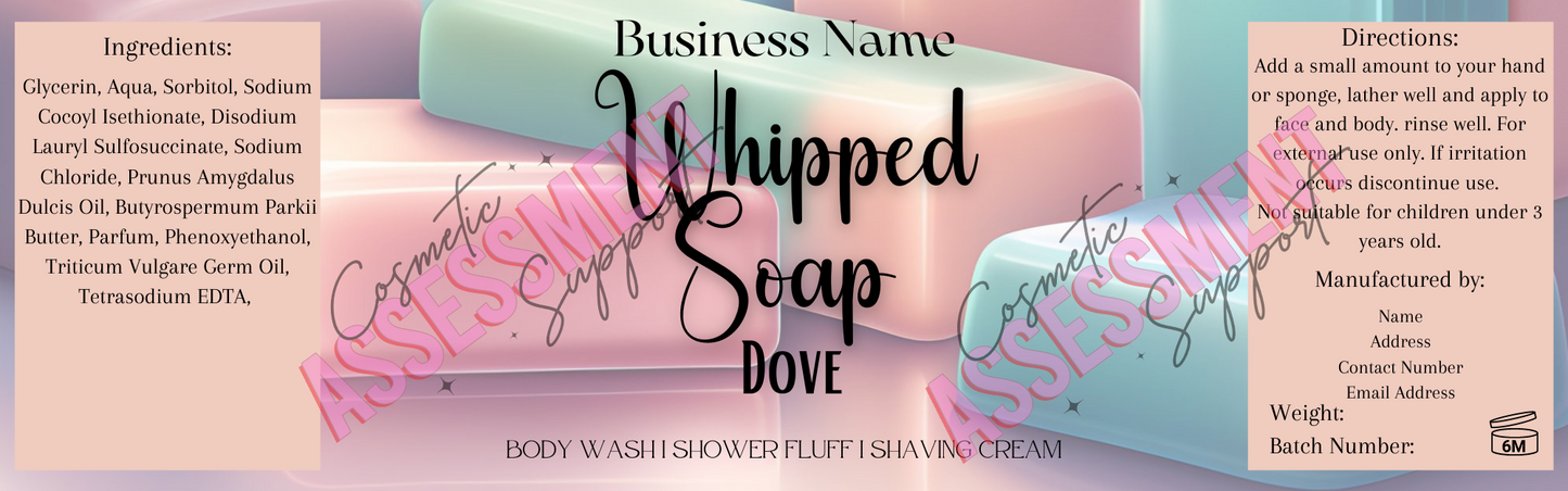 Digital Themed Whipped Soap Labels Fizzywhiz Set 5