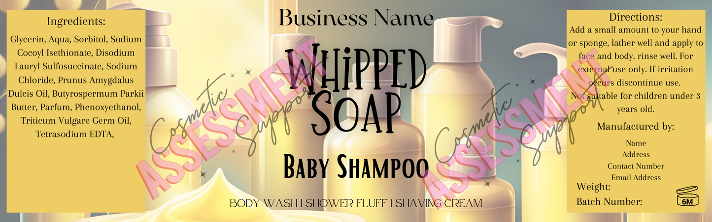 Digital Themed Whipped Soap Labels Fizzywhiz Set 5