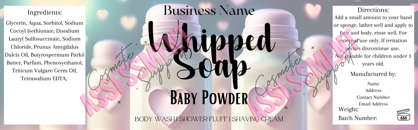 Digital Themed Whipped Soap Labels Fizzywhiz Set 5