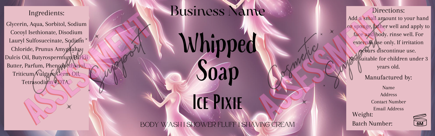 Themed Whipped Soap Labels (Mixed Scents)