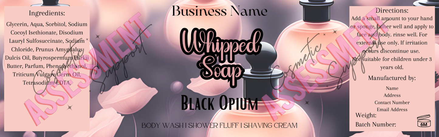 Themed Whipped Soap Labels (Mixed Scents)