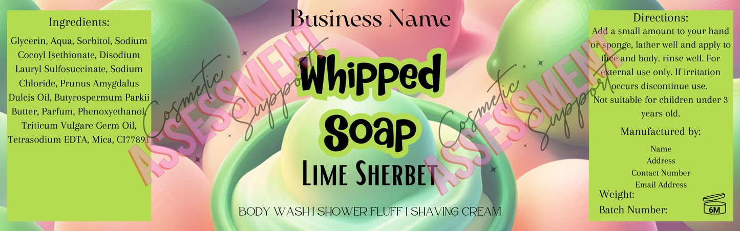 Digital Themed Whipped Soap Labels Fizzywhiz Set 5