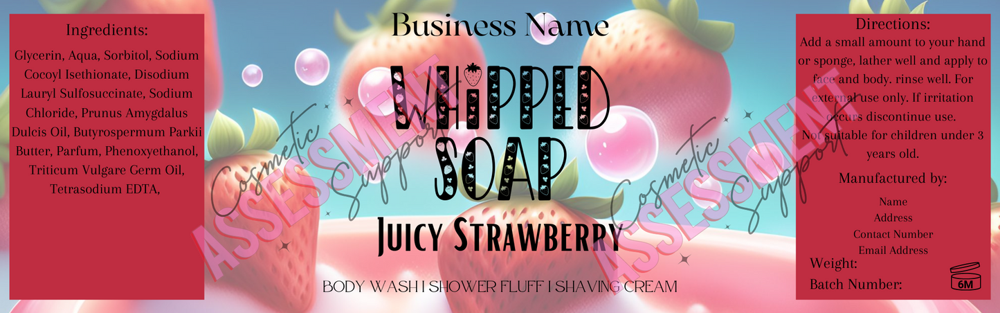 Digital Themed Whipped Soap Labels Fizzywhiz Set 5