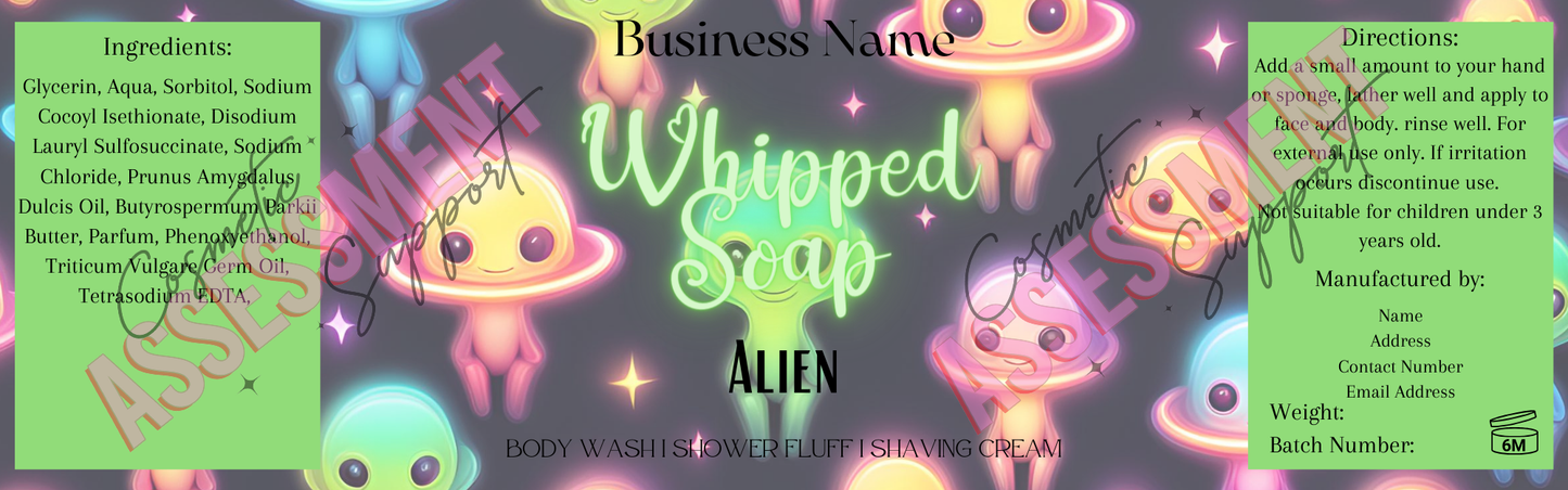 Themed Whipped Soap Labels (Mixed Scents)