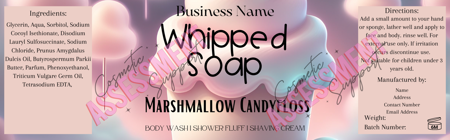 Digital Themed Whipped Soap Labels Fizzywhiz Set 5