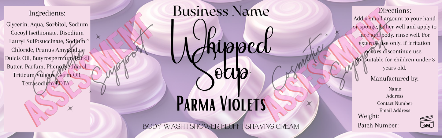 Digital Themed Whipped Soap Labels (Mixed Scents)