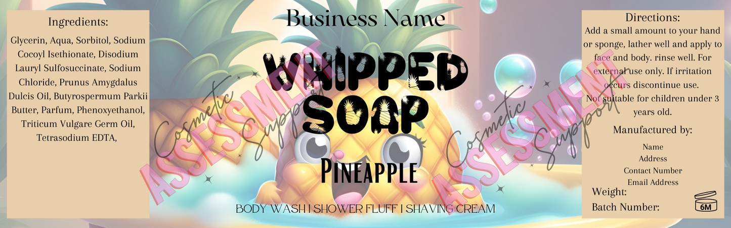 Digital Themed Whipped Soap Labels Fizzywhiz Set 5