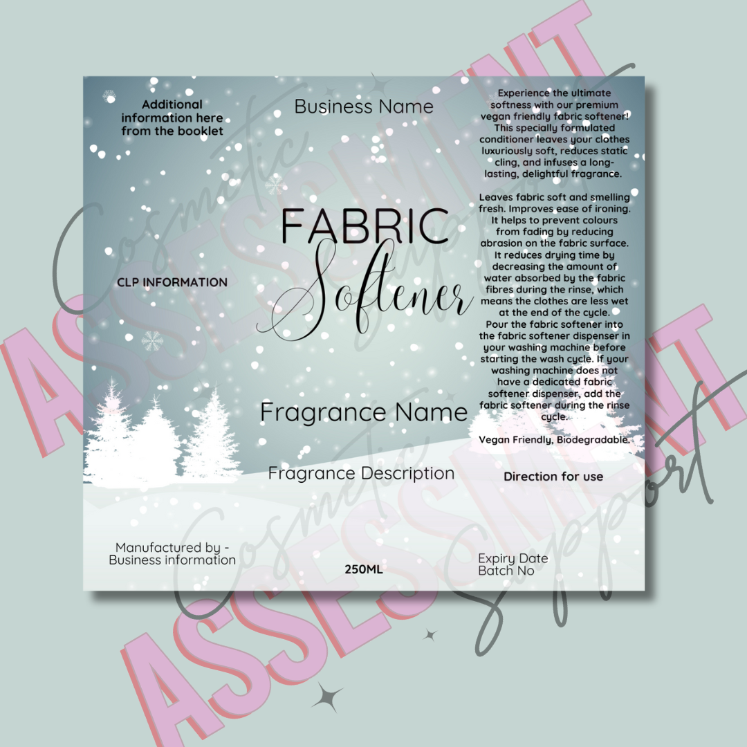 Digital New Fizzy Cleaning Labels (Christmas design)