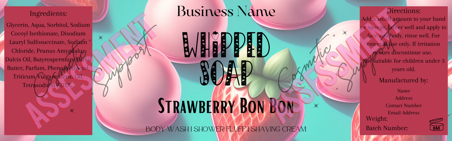 Themed Whipped Soap Labels (Mixed Scents)