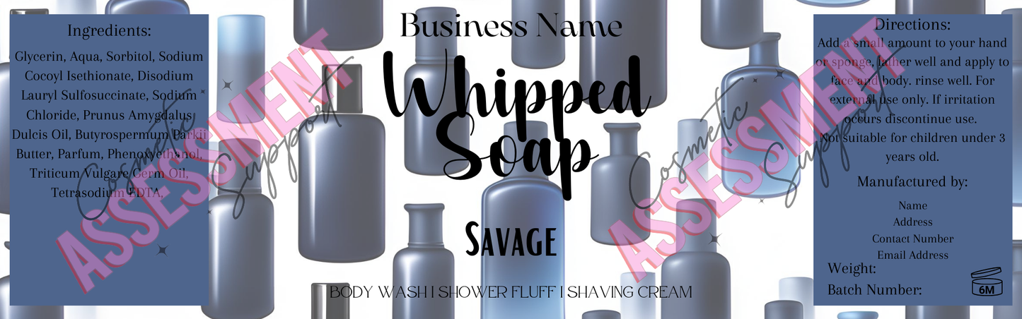 Digital Themed Whipped Soap Labels (Mixed Scents)