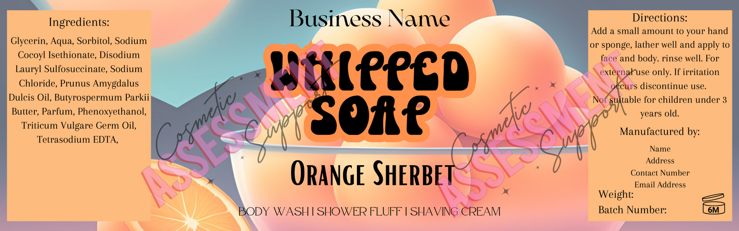 Digital Themed Whipped Soap Labels Fizzywhiz Set 5