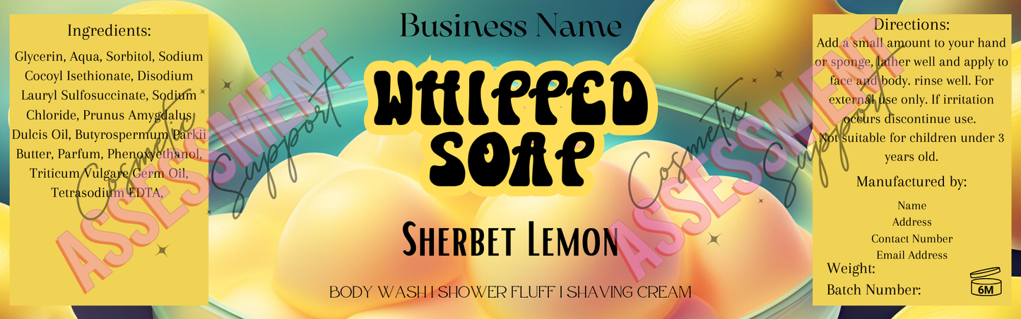 Digital Themed Whipped Soap Labels (Mixed Scents)