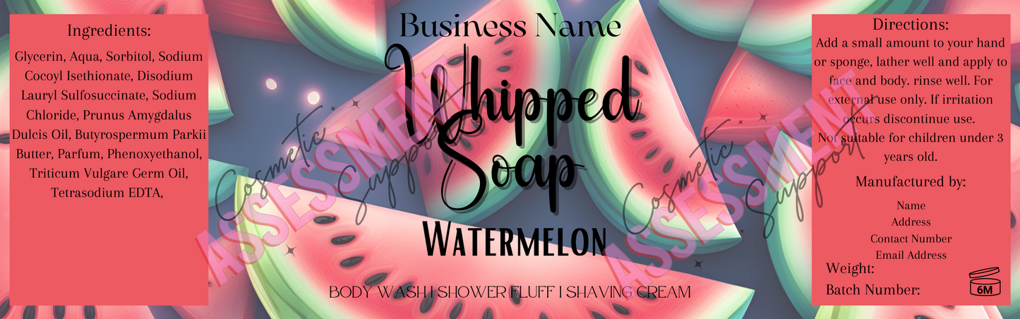 Digital Themed Whipped Soap Labels Fizzywhiz Set 5