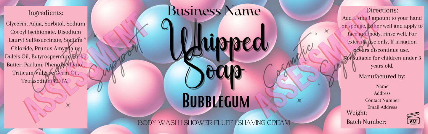 Digital Themed Whipped Soap Labels (Mixed Scents)