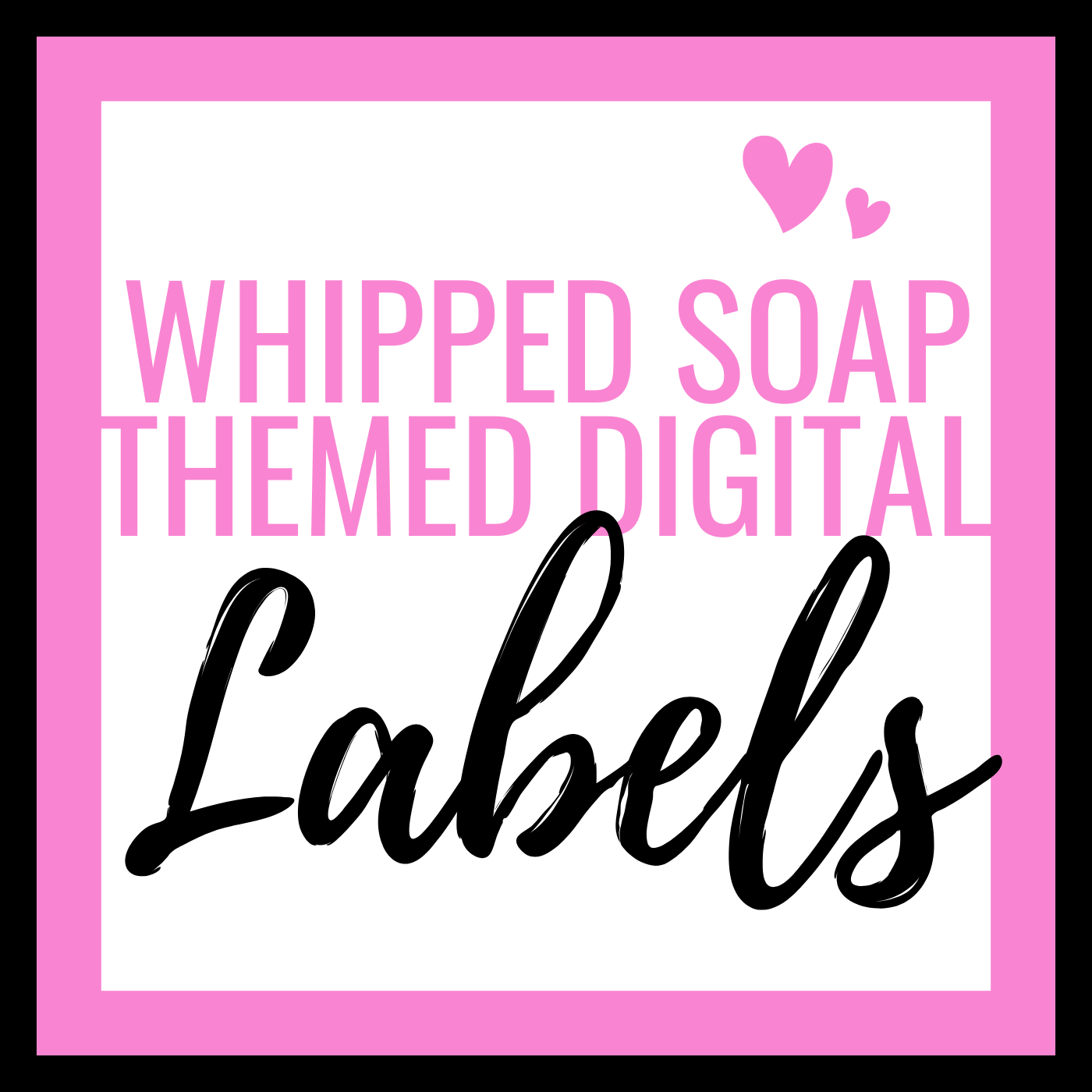 Digital Themed Whipped Soap Labels (Mixed Scents)