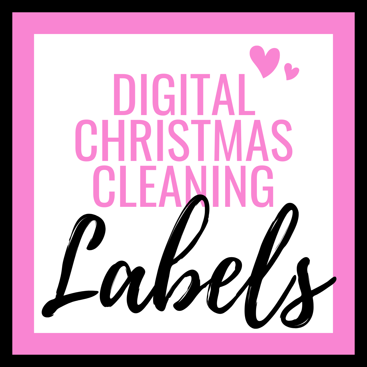 Digital Christmas (Set 3) Cleaning Labels