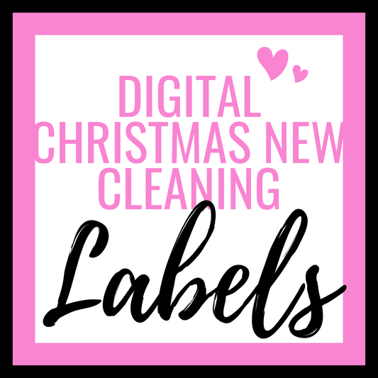 Digital New Fizzy Cleaning Labels (Christmas design)