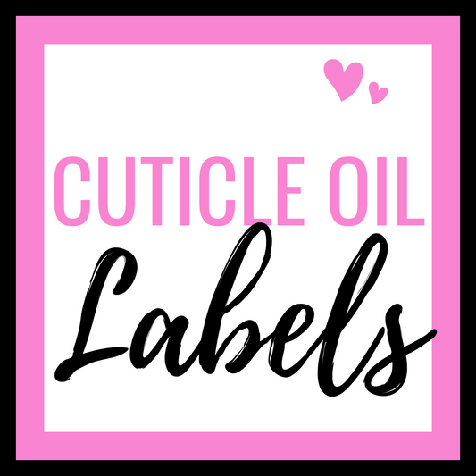 Cuticle Oil Wrap Around labels