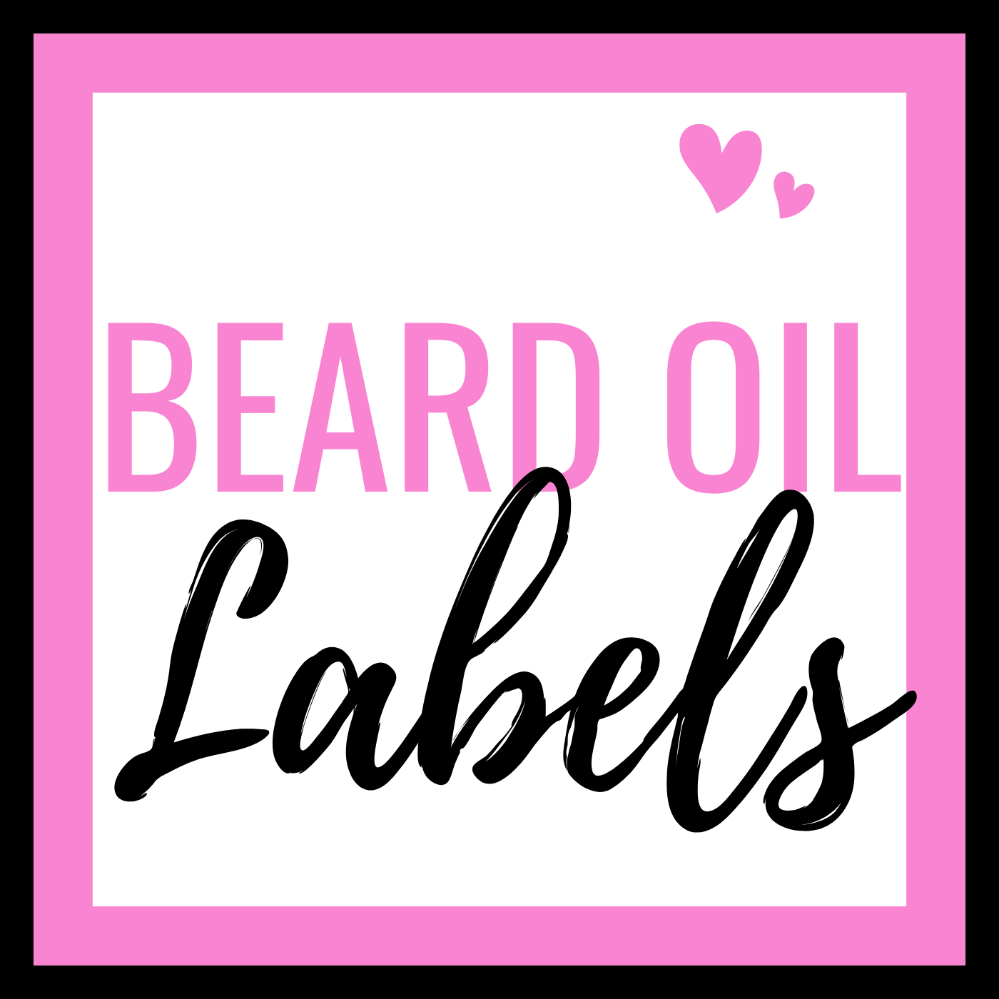 Beard Oil Labels (Printed)