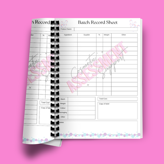 Batch Record Book